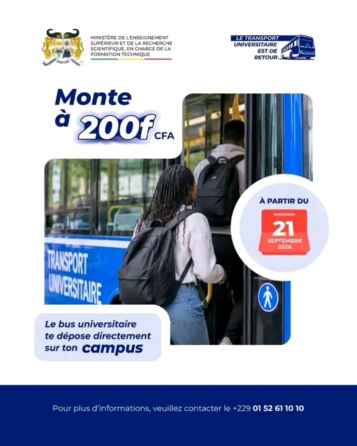 TRANSPORT UNIVERSITAIRE : les bus reprennent le 21 septembre à 200 FCFA par trajet